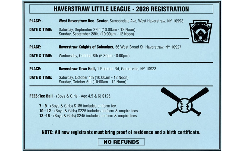 2026 Registration Dates